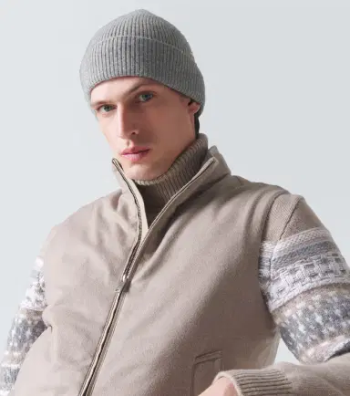Zegna Ribbed-knit cashmere beanie | Thumbnail 4 Zegna Ribbed-knit cashmere beanie | Thumbnail 4
