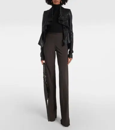 Rick Owens Bias high-rise wide-leg pants | Thumbnail 3