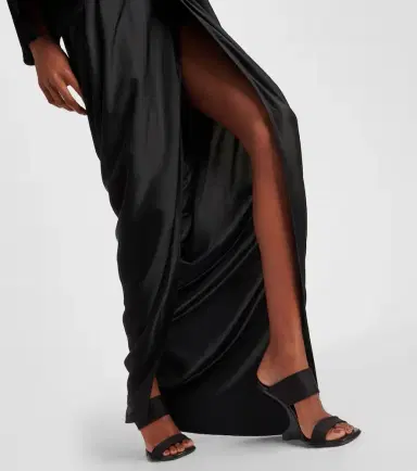 Rick Owens Satin wrap gown | Thumbnail 2