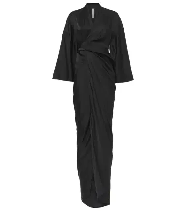 Rick Owens Satin wrap gown | Thumbnail 1