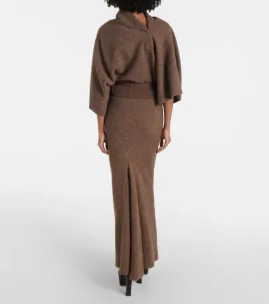 Rick Owens Coda wool maxi skirt | Thumbnail 4