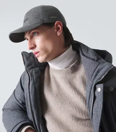 Zegna Cashmere baseball cap | Thumbnail 4 Zegna Cashmere baseball cap | Thumbnail 4