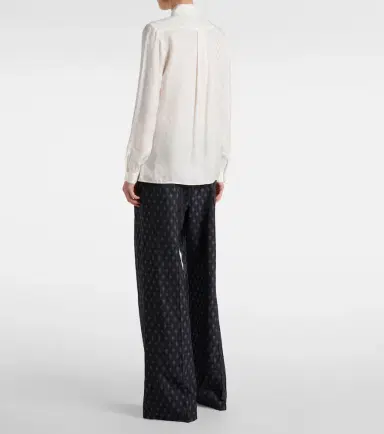 Etro Printed silk-blend satin blouse | Thumbnail 3