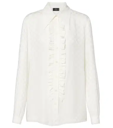Etro Printed silk-blend satin blouse | Thumbnail 1