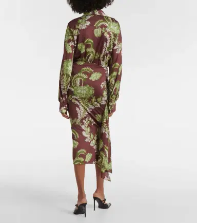 Etro Floral draped midi skirt | Thumbnail 5