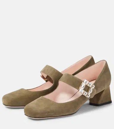Roger Vivier Trés Vivier 45 suede pumps | Thumbnail 3