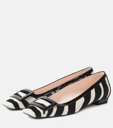 Roger Vivier Belle Vivier calf hair ballet flats | Thumbnail 2