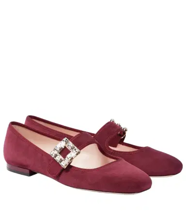 Roger Vivier Très Vivier Babies suede Mary Jane flats | Thumbnail 1 Roger Vivier Très Vivier Babies suede Mary Jane flats | Thumbnail 1
