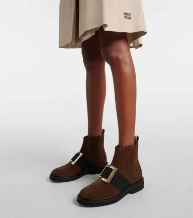 Roger Vivier Viv' Rangers suede Chelsea boots | Thumbnail 5 Roger Vivier Viv' Rangers suede Chelsea boots | Thumbnail 5