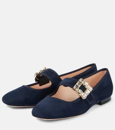 Roger Vivier Très Vivier suede Mary Jane flats | Thumbnail 2 Roger Vivier Très Vivier suede Mary Jane flats | Thumbnail 2