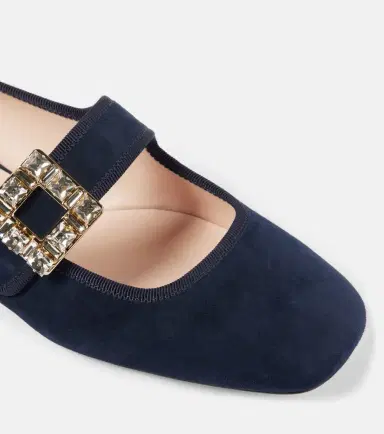 Roger Vivier Très Vivier suede Mary Jane flats | Thumbnail 3 Roger Vivier Très Vivier suede Mary Jane flats | Thumbnail 3