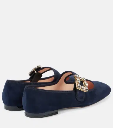 Roger Vivier Très Vivier suede Mary Jane flats | Thumbnail 4 Roger Vivier Très Vivier suede Mary Jane flats | Thumbnail 4