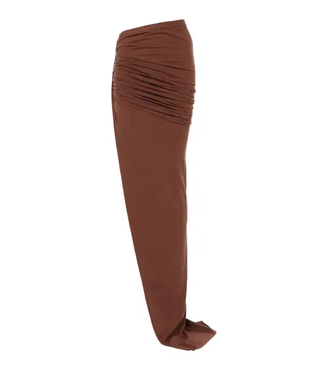 Rick Owens DRKSHDW Edfu cotton jersey maxi skirt