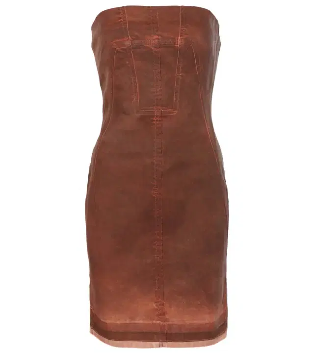 Rick Owens DRKSHDW denim bustier dress