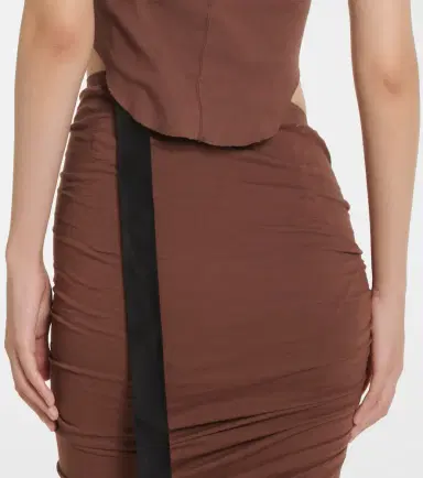 Rick Owens Cropped cotton jersey tank top | Thumbnail 2