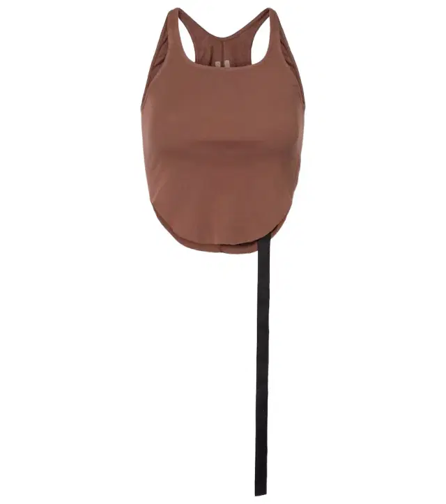 Rick Owens Cropped cotton jersey tank top