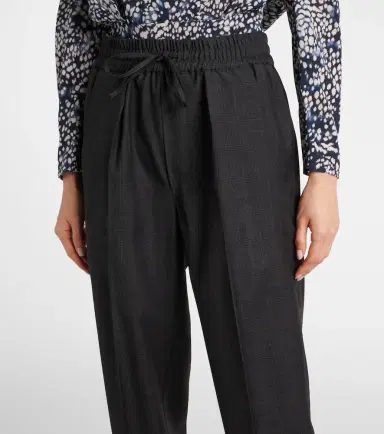 Isabel Marant Liska checked wool-blend straight pants | Thumbnail 6 Isabel Marant Liska checked wool-blend straight pants | Thumbnail 6
