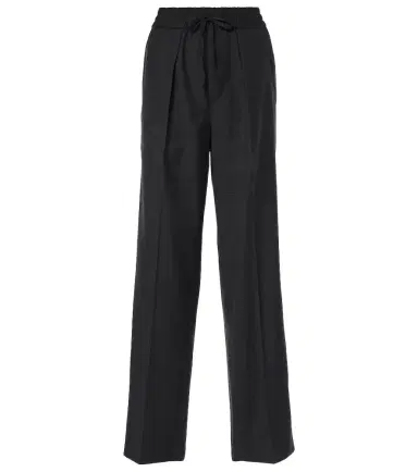 Isabel Marant Liska checked wool-blend straight pants | Thumbnail 1 Isabel Marant Liska checked wool-blend straight pants | Thumbnail 1