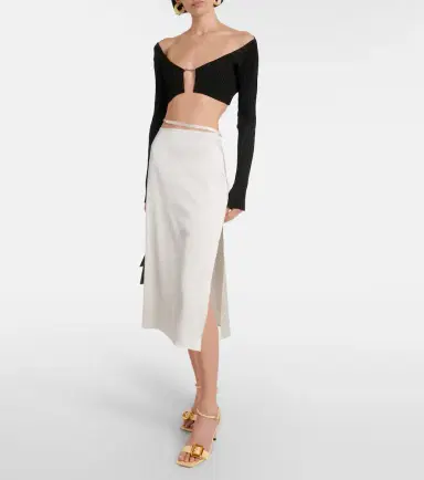 Jacquemus La Jupe Notte midi skirt | Thumbnail 5