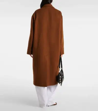 Isabel Marant Efezia wool, cashmere and silk coat | Thumbnail 3