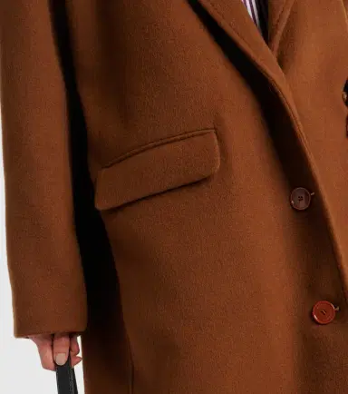 Isabel Marant Efezia wool, cashmere and silk coat | Thumbnail 6