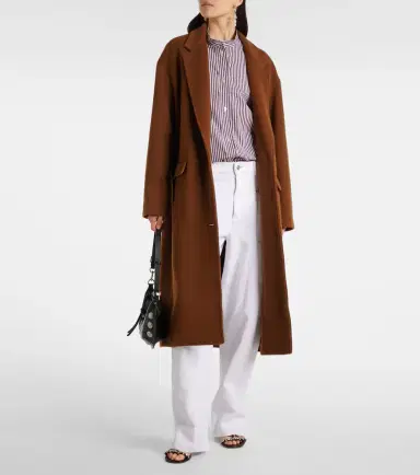 Isabel Marant Efezia wool, cashmere and silk coat | Thumbnail 7