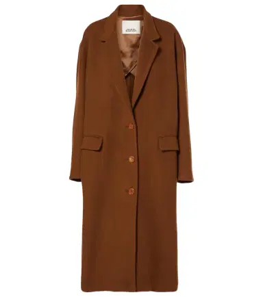 Isabel Marant Efezia wool, cashmere and silk coat | Thumbnail 1