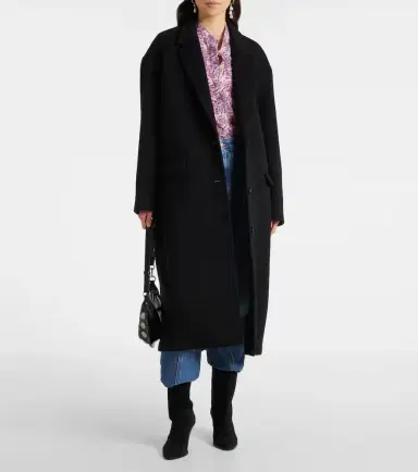 Isabel Marant Efezia wool and cashmere coat | Thumbnail 3