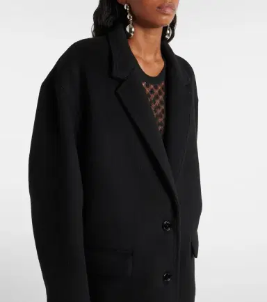 Isabel Marant Efezia wool and cashmere coat | Thumbnail 4