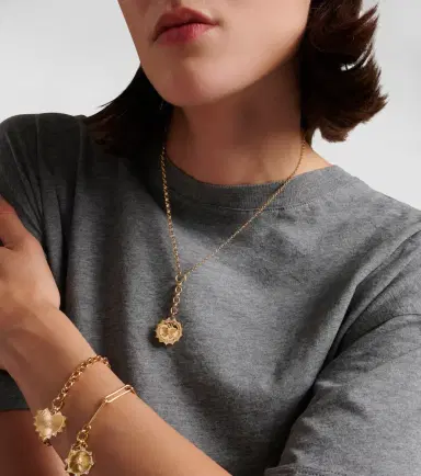 FoundRae Reverie 18kt gold chain necklace with diamonds | Thumbnail 6