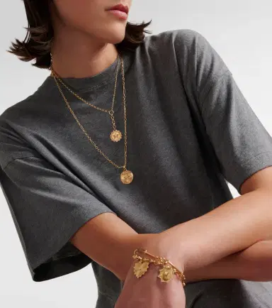 FoundRae Reverie 18kt gold chain necklace with diamonds | Thumbnail 7