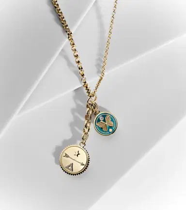 Foundrae Dream & Reverie 18kt gold charm necklace with diamonds | Thumbnail 5 Foundrae Dream & Reverie 18kt gold charm necklace with diamonds | Thumbnail 5