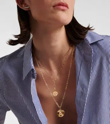 Foundrae Refined Clip 18kt gold chain necklace with diamonds | Thumbnail 5