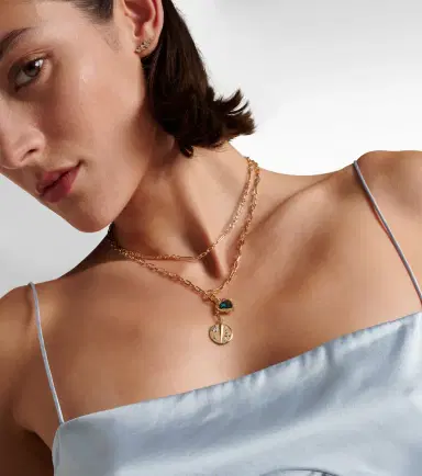 FoundRae Resilience & True Love 18kt gold charm necklace with diamonds | Thumbnail 5