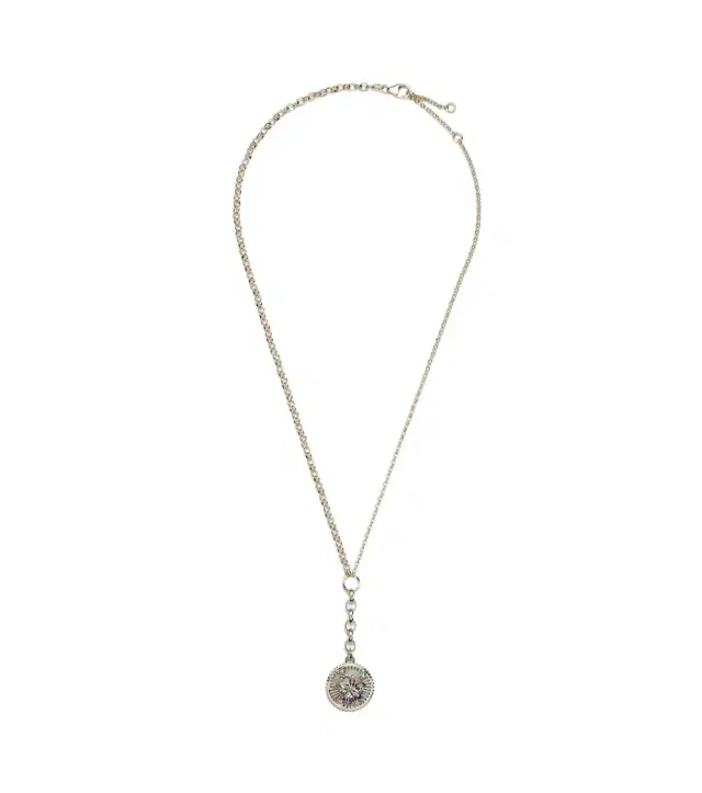 Foundrae Resilience Medium 18kt gold chain necklace with diamonds