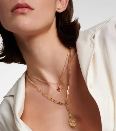 FoundRae True Love 18kt gold chain necklace | Thumbnail 3