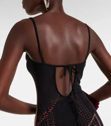 Jean Paul Gaultier Printed mesh slip dress | Thumbnail 3