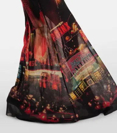 Jean Paul Gaultier Printed mesh slip dress | Thumbnail 5