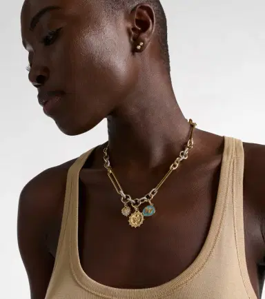 Foundrae 18kt gold chain necklace with diamonds | Thumbnail 5 Foundrae 18kt gold chain necklace with diamonds | Thumbnail 5