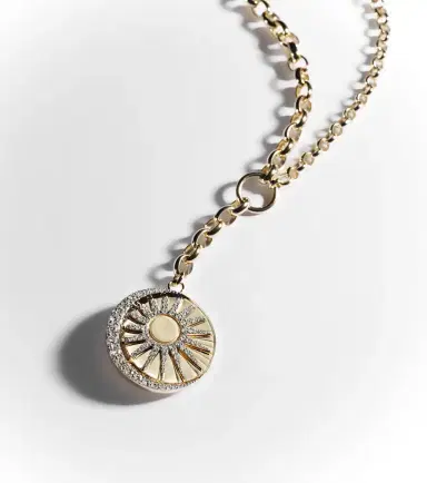 FoundRae Balance 18kt gold chain necklace with diamonds | Thumbnail 5