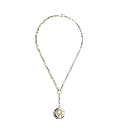FoundRae Balance 18kt gold chain necklace with diamonds | Thumbnail 1