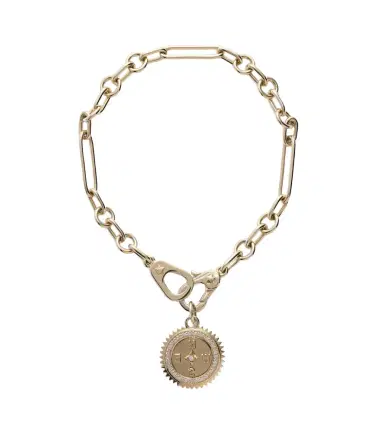 Foundrae Internal Compass 18kt gold bracelet with diamonds | Thumbnail 1
