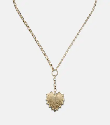 FoundRae Oversized Love Token 18kt gold chain necklace | Thumbnail 2