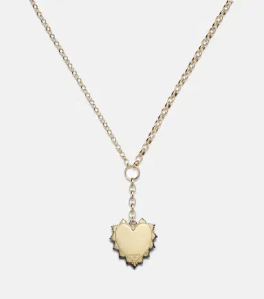 FoundRae Oversized Love Token 18kt gold chain necklace | Thumbnail 3