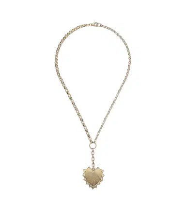 FoundRae Oversized Love Token 18kt gold chain necklace | Thumbnail 1