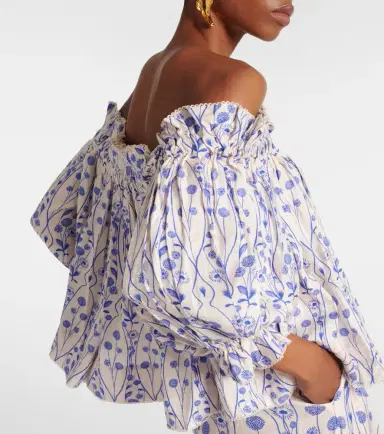 Agua by Agua Bendita Urucu off-shoulder blouse | Thumbnail 2