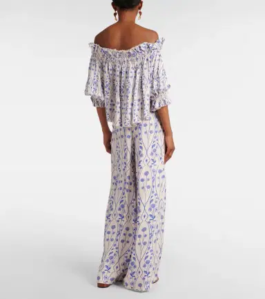 Agua by Agua Bendita Urucu off-shoulder blouse | Thumbnail 3