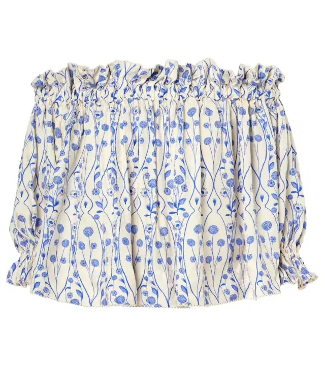 Agua by Agua Bendita Urucu off-shoulder blouse