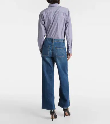Nili Lotan Megan mid-rise wide-leg jeans | Thumbnail 2