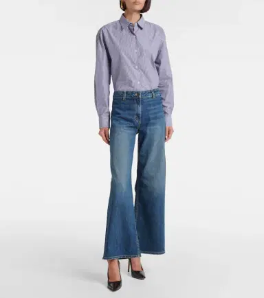 Nili Lotan Megan mid-rise wide-leg jeans | Thumbnail 3